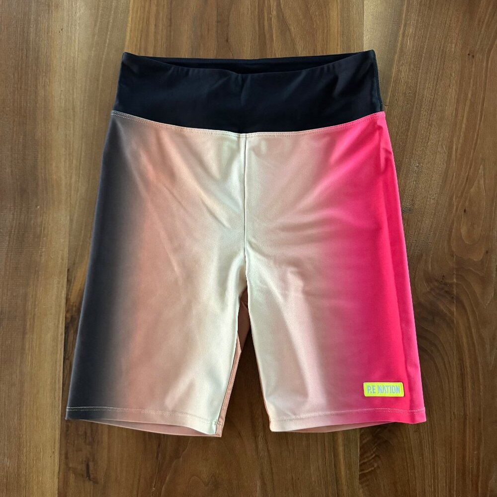 P.E NATION Momentum ombré recycled stretch shorts, M
